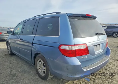 2006 Honda Odyssey Ex z USA, uszkodzony, nr VIN 5FNRL38466B060222